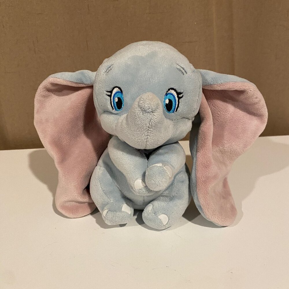 Disney Baby‎ Dumbo Plush Stuffed Animal 7” Soft Blue Elephant Toy